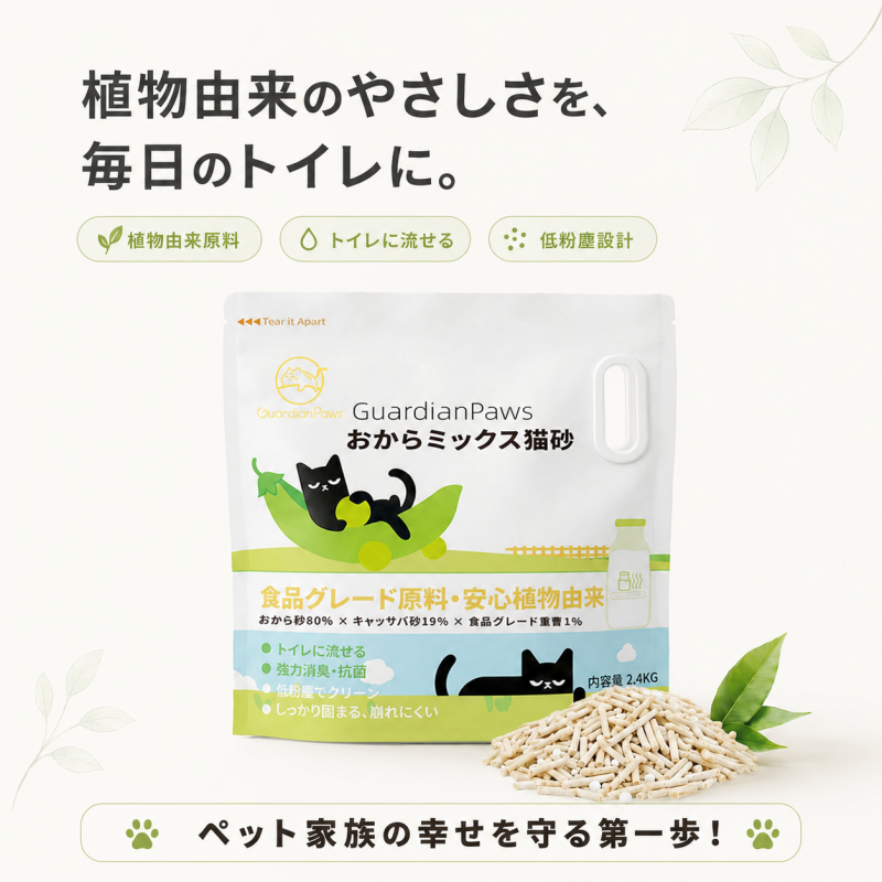 GuardianPawsおからミックス猫砂2.4KG