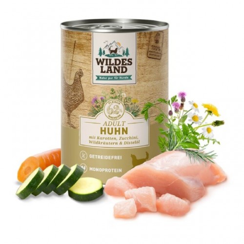 [ワイルドランド]　チキン 人参＆ズッキーニ　-ウェットフード 缶詰