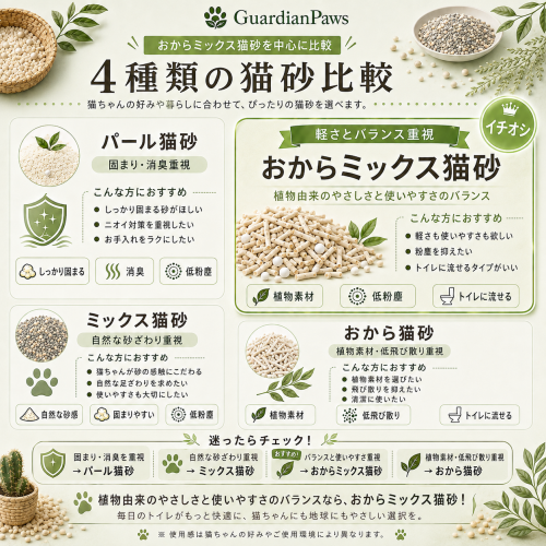 GuardianPawsおからミックス猫砂2.4KG